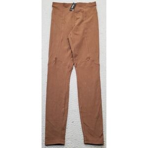 Express Active Leggings Womens XS Brown Stretch Athletic Gym Workout High Waist